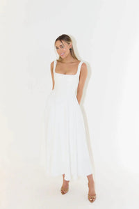 Iona Square Neck Cocktail Midi Dress