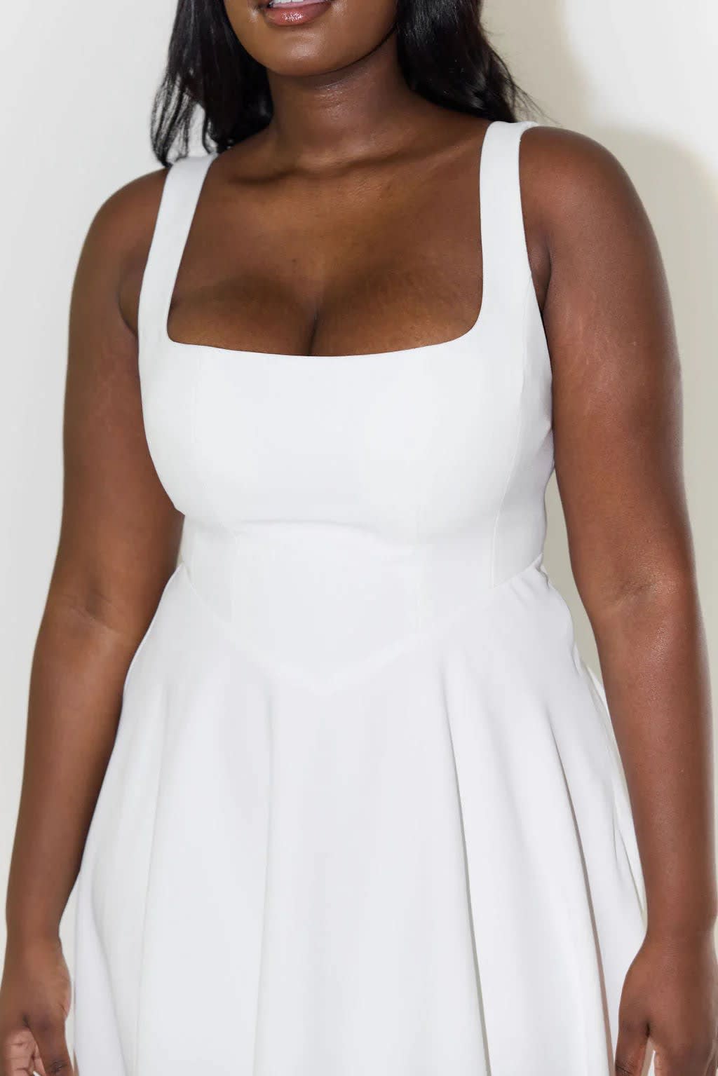 Iona Square Neck Cocktail Midi Dress