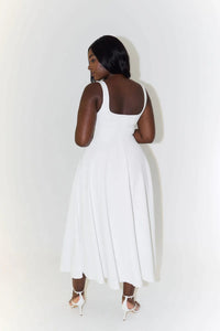 Iona Square Neck Cocktail Midi Dress