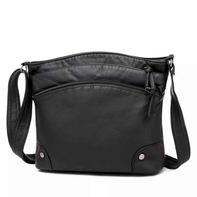 Carol Leather Multi Pocket Shoulder Bag_2