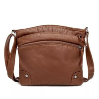 Carol Leather Multi Pocket Shoulder Bag