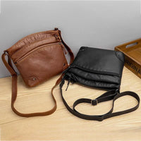 Carol Leather Multi Pocket Shoulder Bag