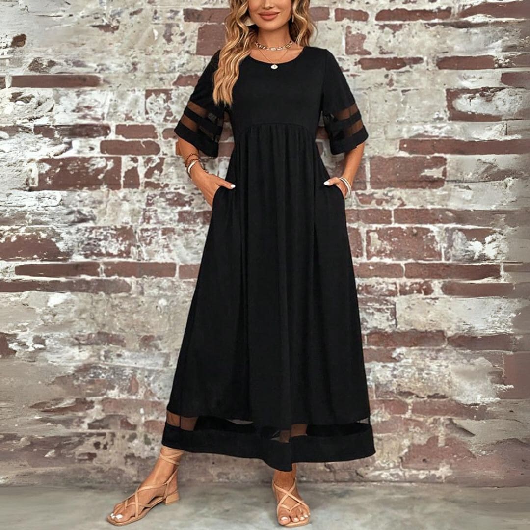 Lyla Tummy Smoothing Midi Dress with Pockets_1