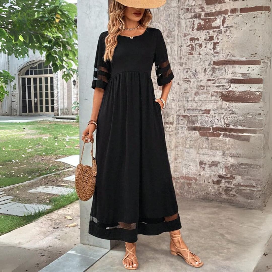 Lyla Tummy Smoothing Midi Dress with Pockets
