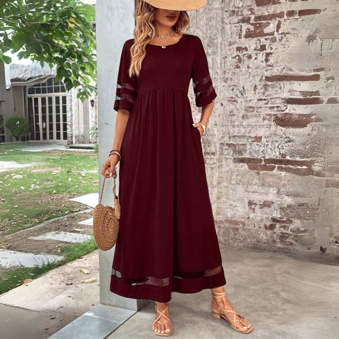 Lyla Tummy Smoothing Midi Dress with Pockets
