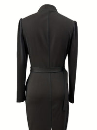 Eunice Belted Tailored Midi Dress