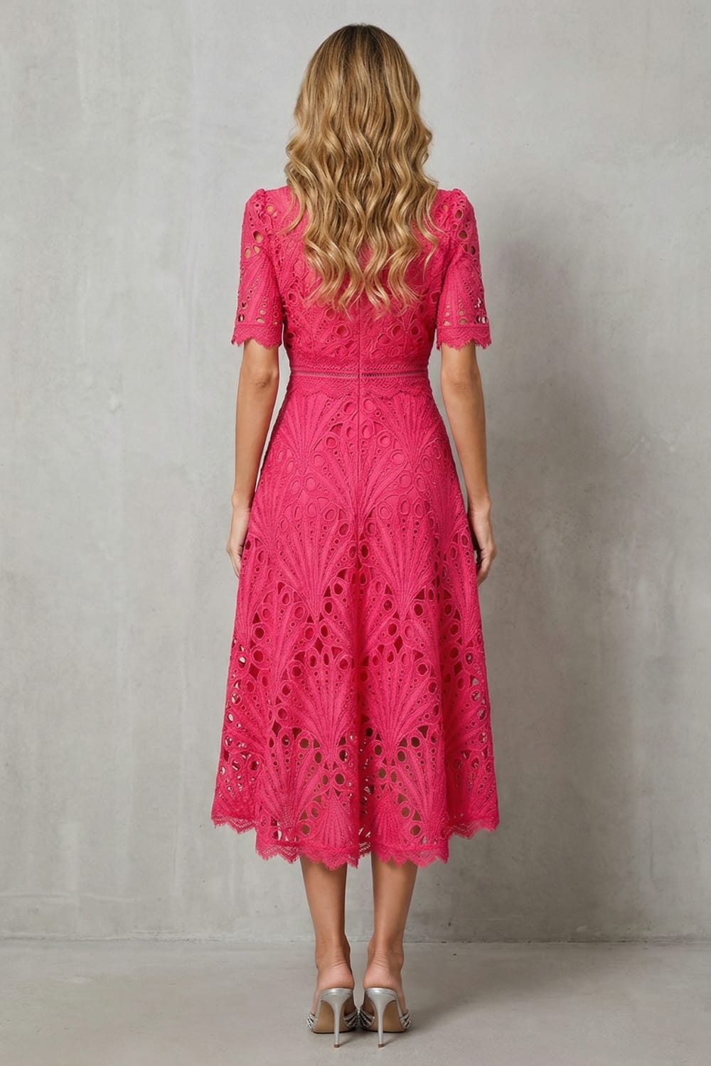 Chantelle Lace High Neck Midi Dress_4