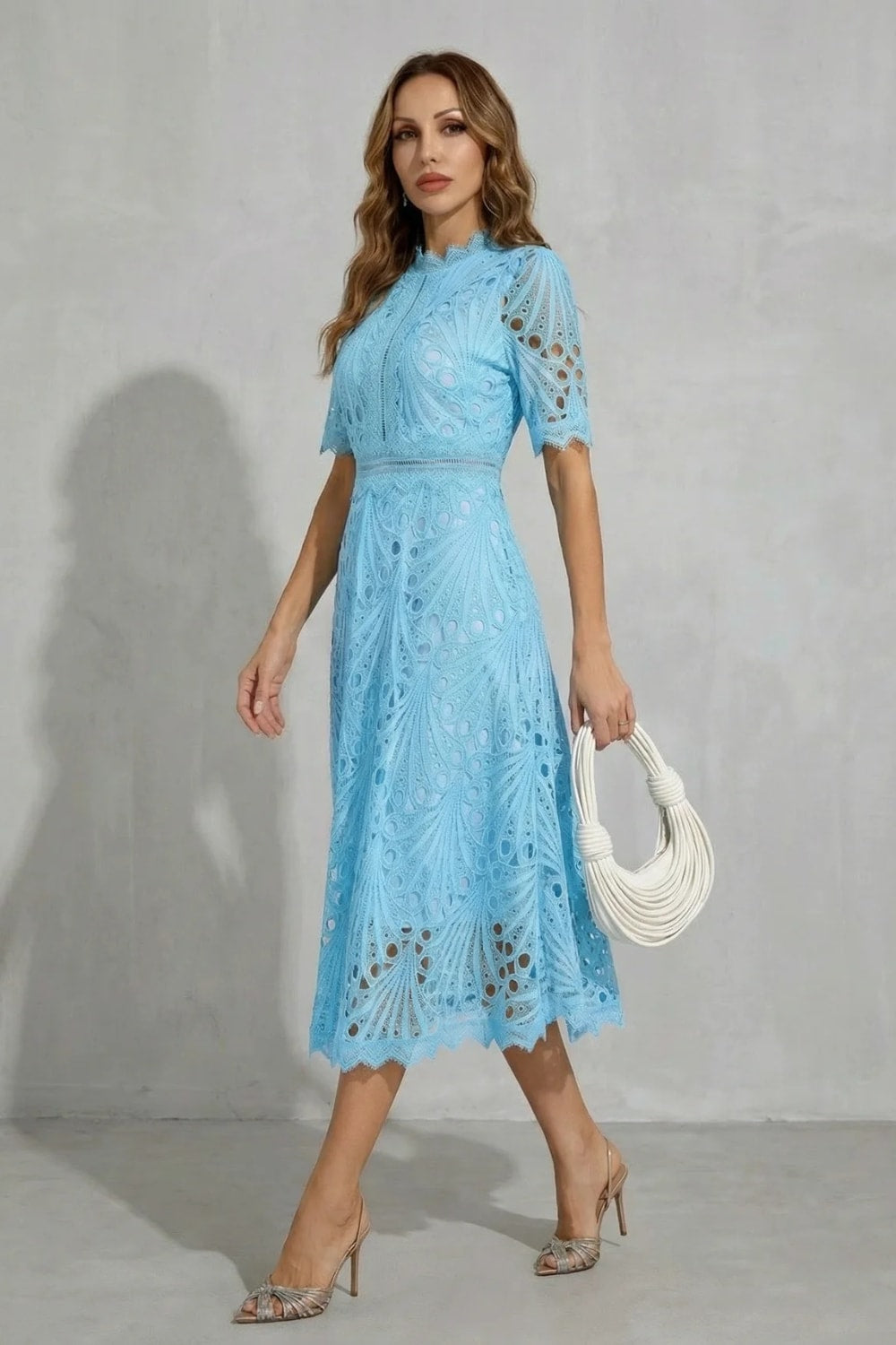 Chantelle Lace High Neck Midi Dress_9