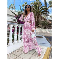 Frances Floral Cut-Out Maxi Dress