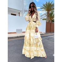 Frances Floral Cut-Out Maxi Dress