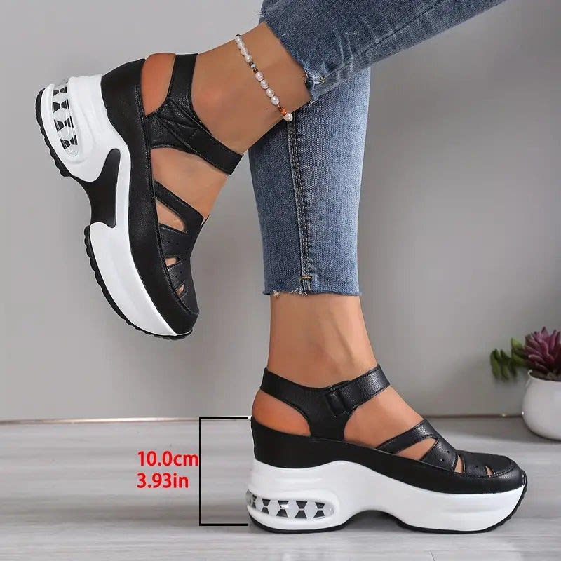 Sadie Adjustable Strap Platform Orthopedic Shoes_5