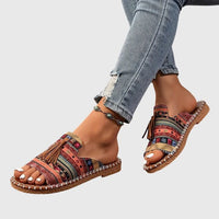 Nina Tassel Slide Orthopedic Sandals