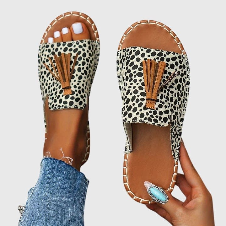 Nina Tassel Slide Orthopedic Sandals_2