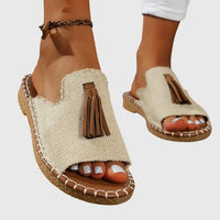 Nina Tassel Slide Orthopedic Sandals