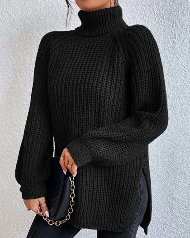 Tahnee Chunky Knit Turtleneck Sweater