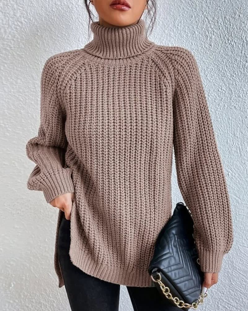 Tahnee Chunky Knit Turtleneck Sweater