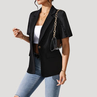 Rosanna Short Sleeve Black Blazer