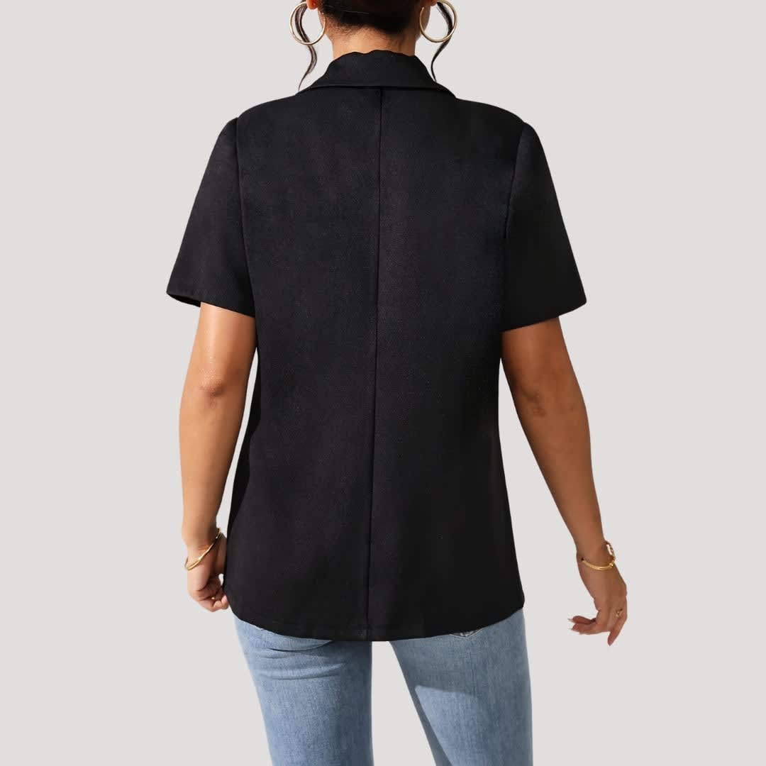 Rosanna Short Sleeve Black Blazer