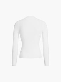 Ronja Ribbed High Neck Top