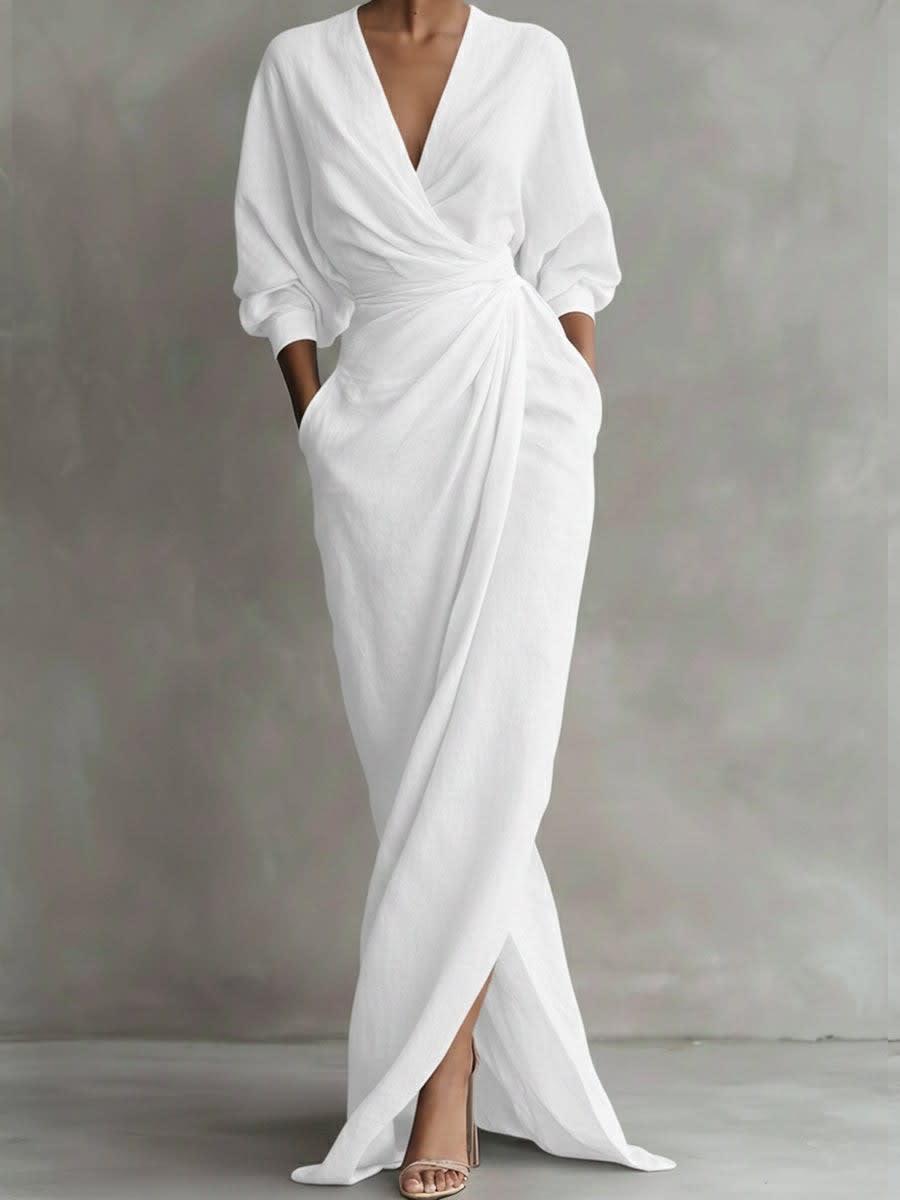 Paloma Linen Twist Waist Maxi Dress_4