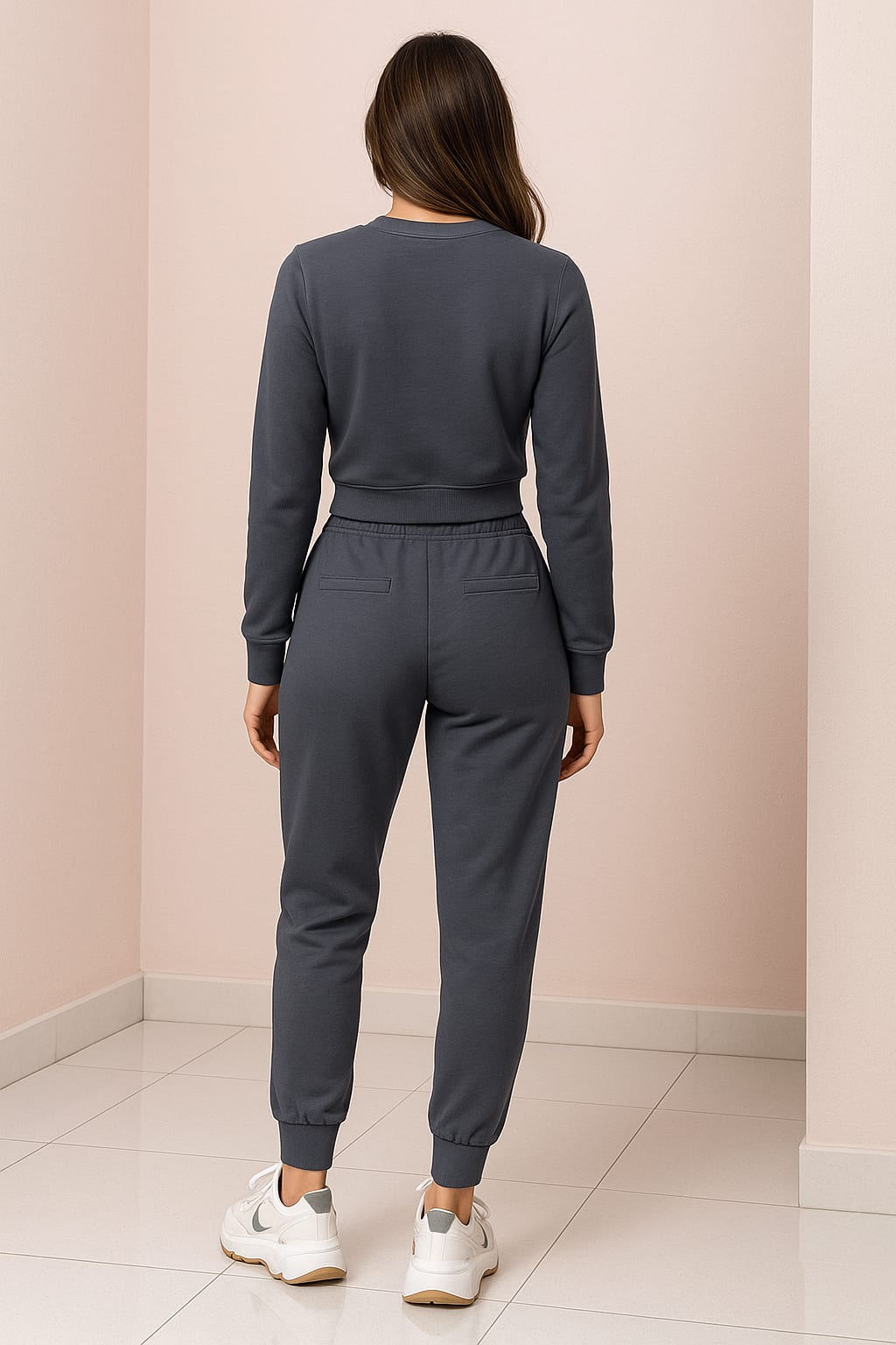 Idony Cropped Sweatshirt Two Piece Lounge Set_2