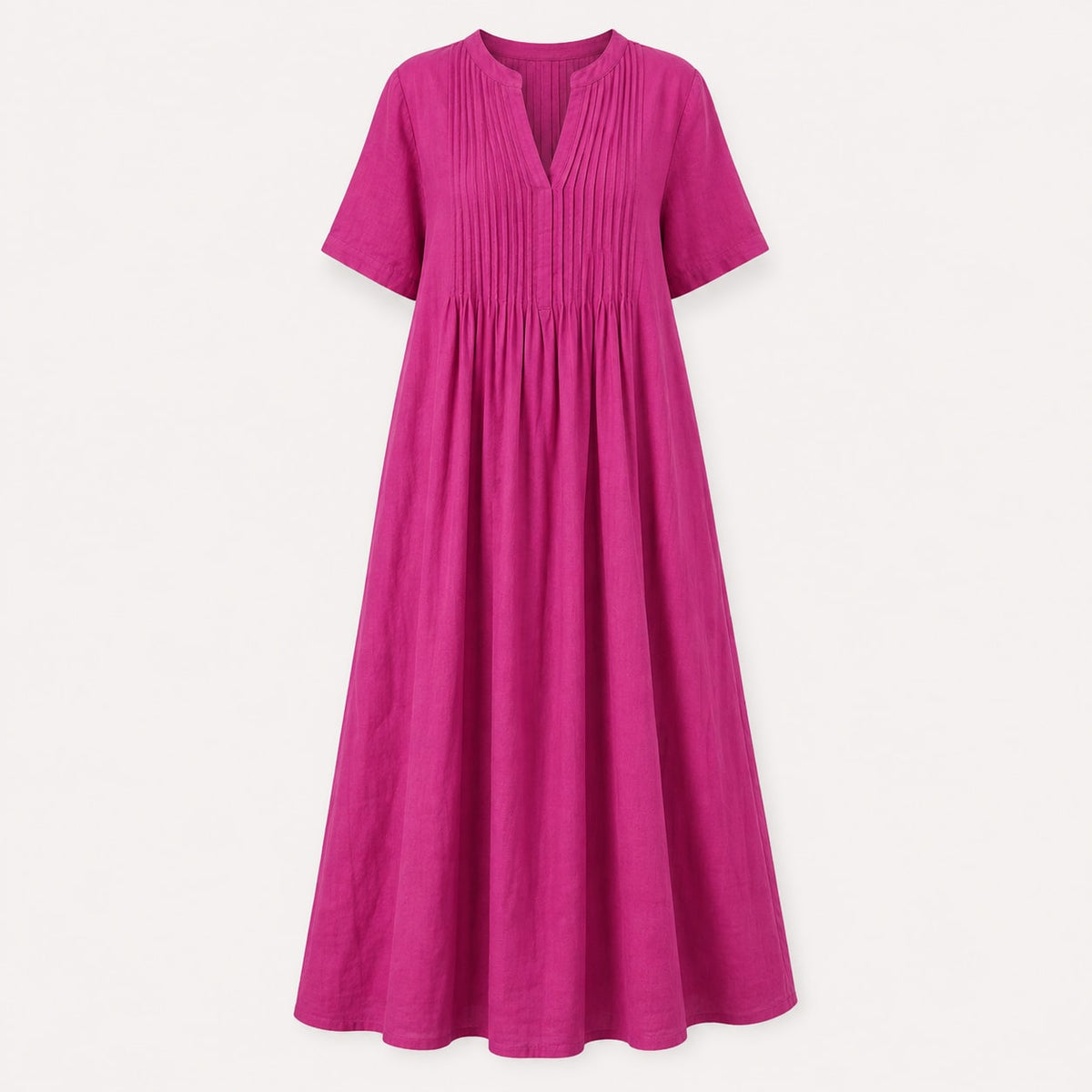 Fay Pleated Linen Maxi Dress_2