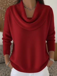Hinemoa Cowl Neck Knit Sweater