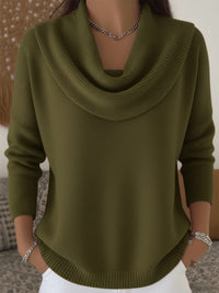 Hinemoa Cowl Neck Knit Sweater