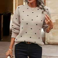 Yvonne Polka Dot Knit Sweater