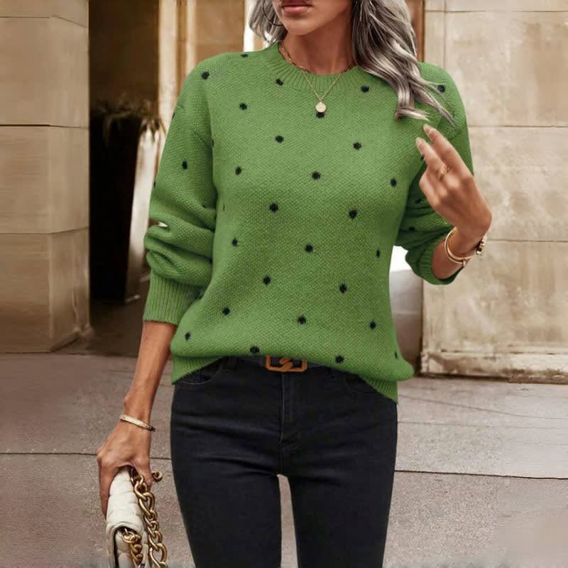 Yvonne Polka Dot Knit Sweater_2