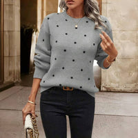 Yvonne Polka Dot Knit Sweater