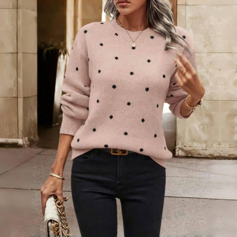 Yvonne Polka Dot Knit Sweater