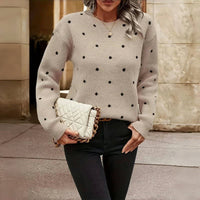 Yvonne Polka Dot Knit Sweater