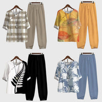 Elspeth Printed Relaxed Two-Piece Set