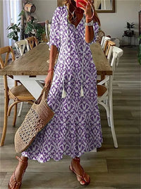 Irisa Floral V-Neck Maxi Dress