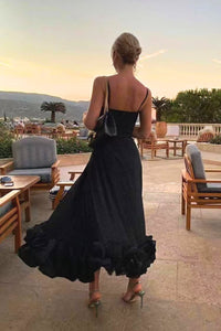 Tayla Wedding Guest Sleeveless Ruffle Hem Maxi Dress