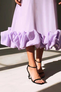 Tayla Wedding Guest Sleeveless Ruffle Hem Maxi Dress