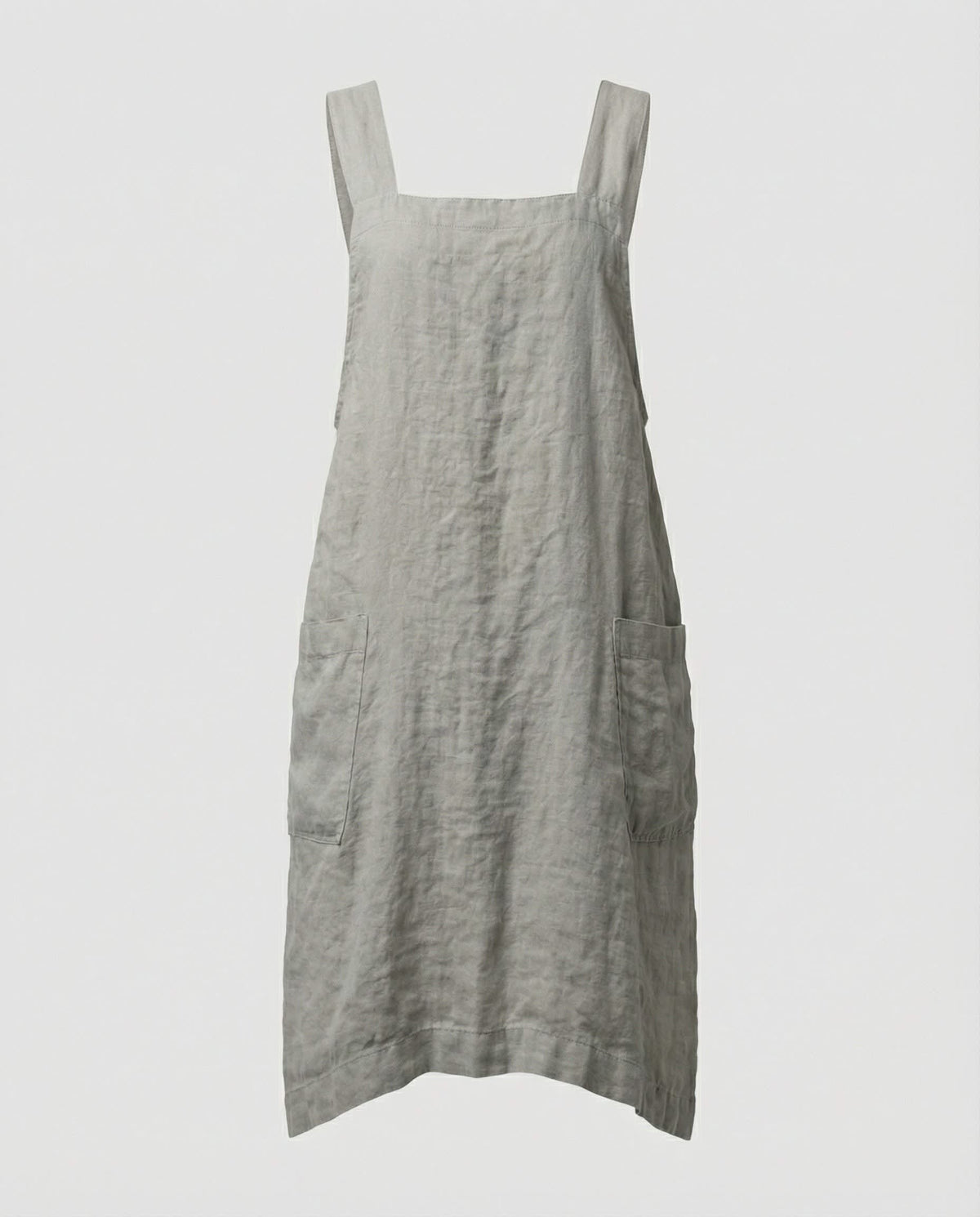 Eva Linen Pinafore Dress with Deep Pockets_4
