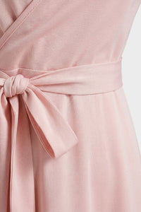 Heloise Satin Surplice Wedding Guest Maxi Dress