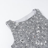 Everly Sequin Sleeveless Peplum Top