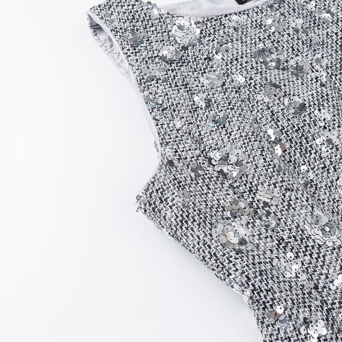 Everly Sequin Sleeveless Peplum Top_3