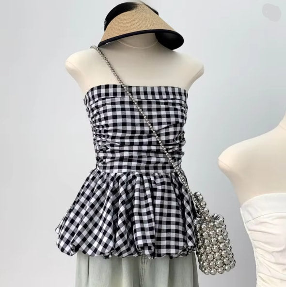 Teresa Strapless Peplum Top