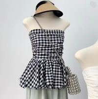 Teresa Strapless Peplum Top