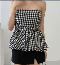 Teresa Strapless Peplum Top