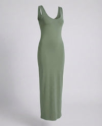 Lauryn Scoop Neck Bodycon Maxi Dress