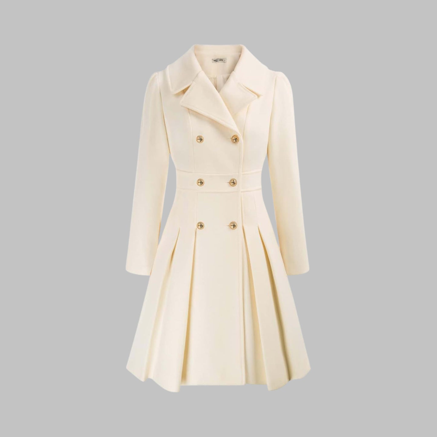 Katrine Double Breasted Pleated Coat_11