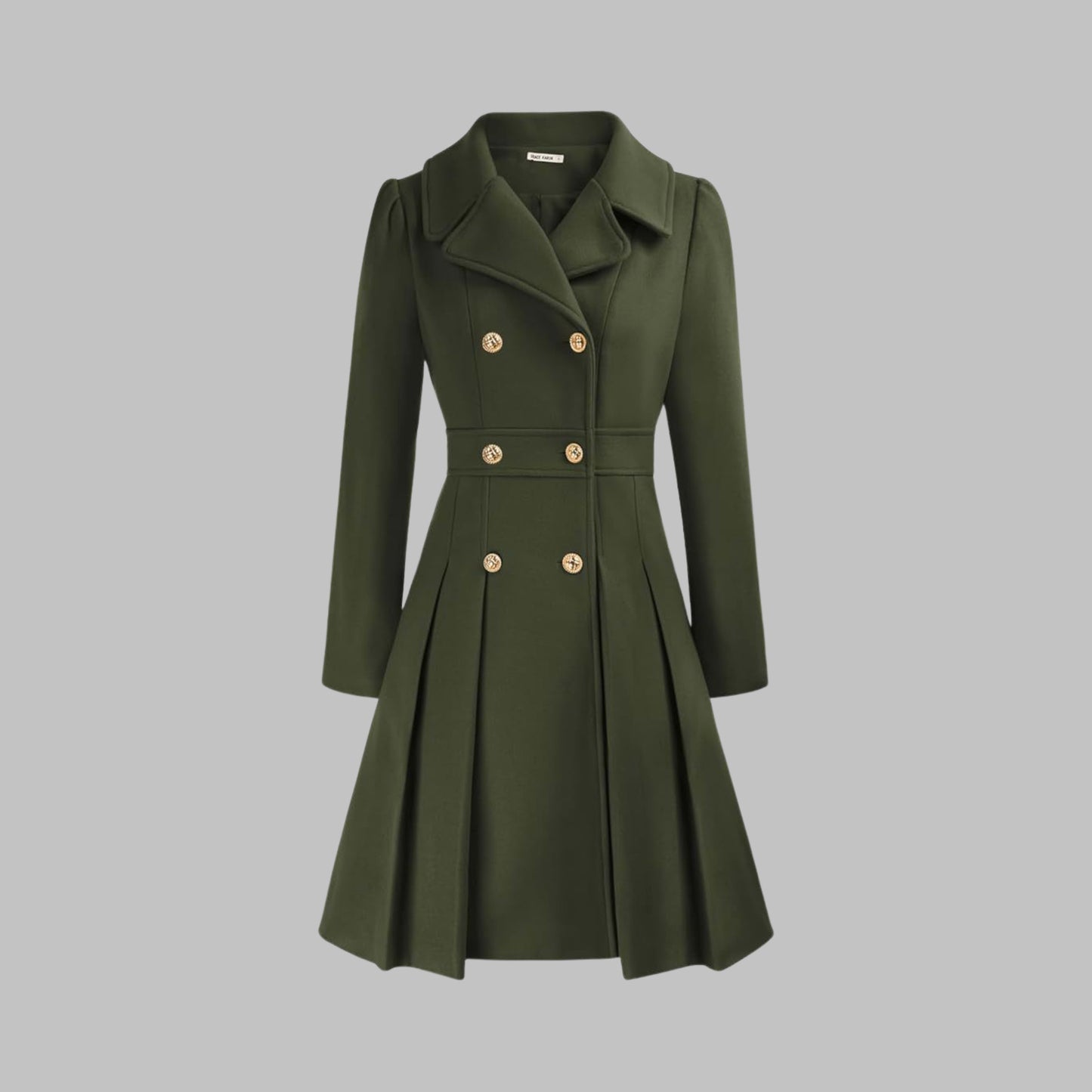 Katrine Double Breasted Pleated Coat_12