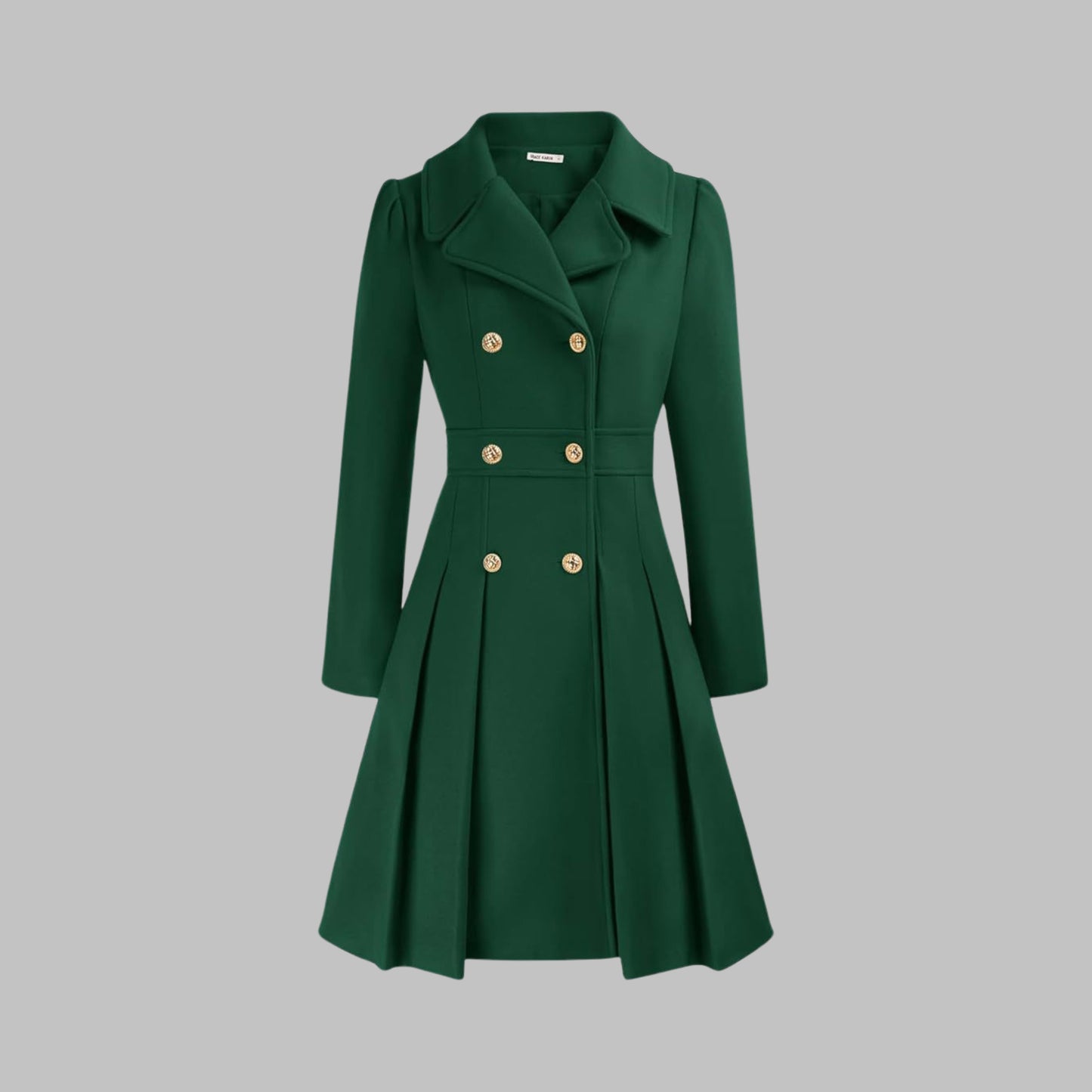 Katrine Double Breasted Pleated Coat_13