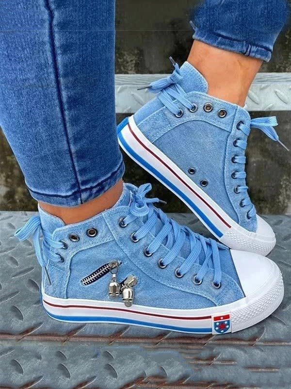 Roux Denim High Top Sneakers