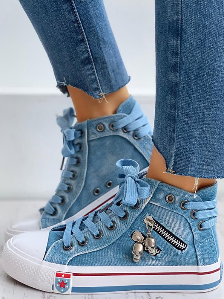 Roux Denim High Top Sneakers